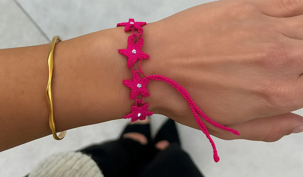 Bracelet italien en tissu : l'élégance à votre poignet Bracelet Swarovski Elements et un autre bracelet
