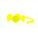 Bracelet motif Peace and Love couleur jaune fluo - Missiu