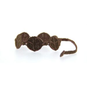Bracelet motif Peace and Love couleur chocolat - Missiu