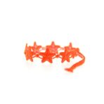 Bracelet motif Etoile couleur orange fluo - Missiu