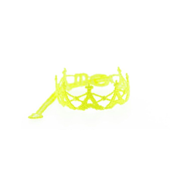 Bracelet motif Tour Eiffel jaune fluo - Missiu