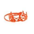 Bracelet motif Tour Eiffel orange fluo - Missiu