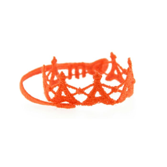 Bracelet motif Tour Eiffel orange fluo - Missiu