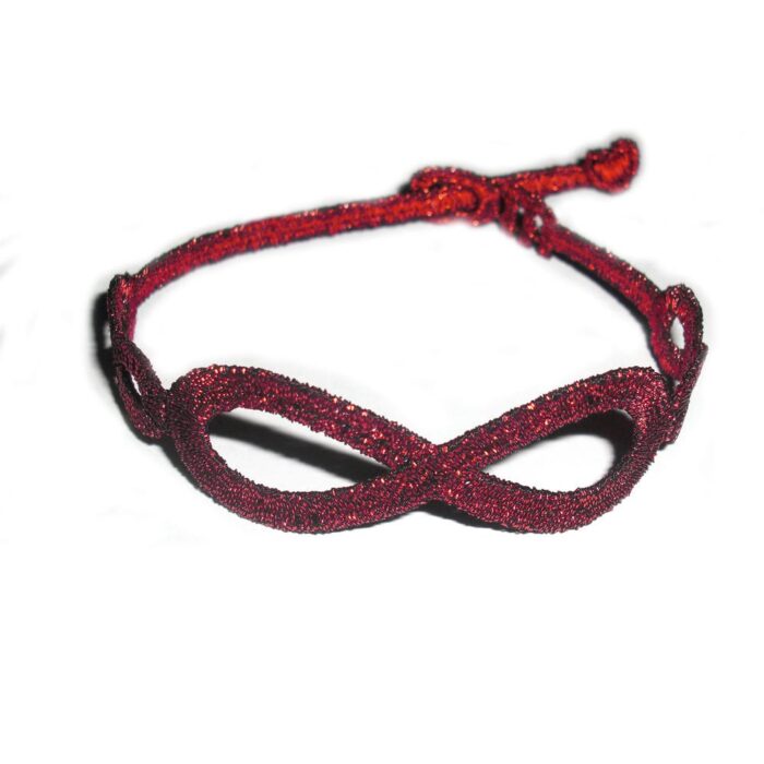 Bracelet motif Infinity couleur rouge métallisé - Missiu