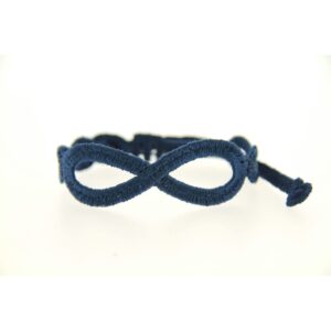 Bracelet motif Infinity couleur bleu marine - Missiu