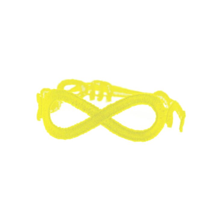 Bracelet motif Infinity couleur jaune fluo - Missiu