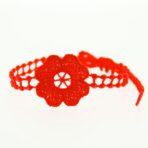 Bracelet motif Fleur couleur rouge - Missiu