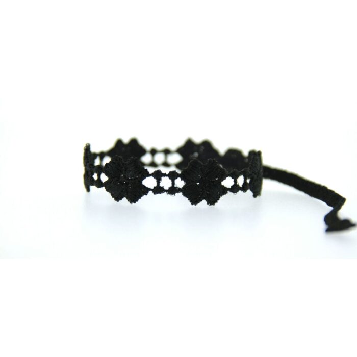 Bracelet motif Trèfle couleur noir - Missiu