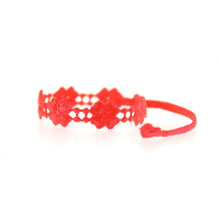 Bracelet motif Trèfle couleur rose fluo - Missiu