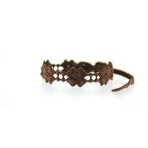 Bracelet motif Trèfle couleur chocolat - Missiu