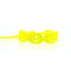 Bracelet motif Tête de mort couleur jaune fluo - Missiu