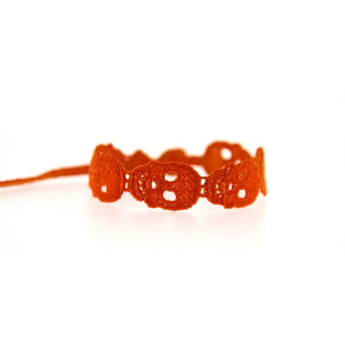 Bracelet motif Tête de mort couleur mandarine - Missiu