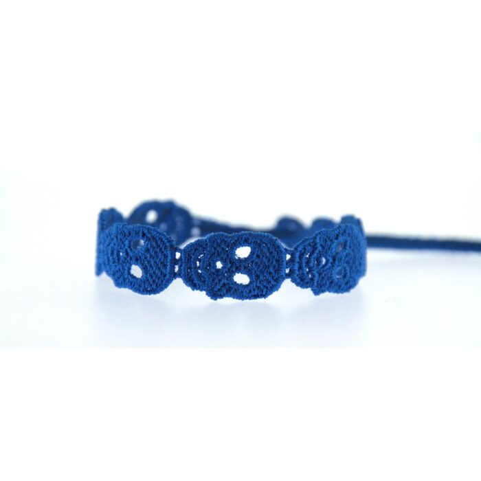 Bracelet motif Tête de mort couleur bleu roi - Missiu