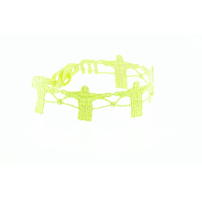 Bracelet motif Corcovado couleur jaune fluo - Missiu