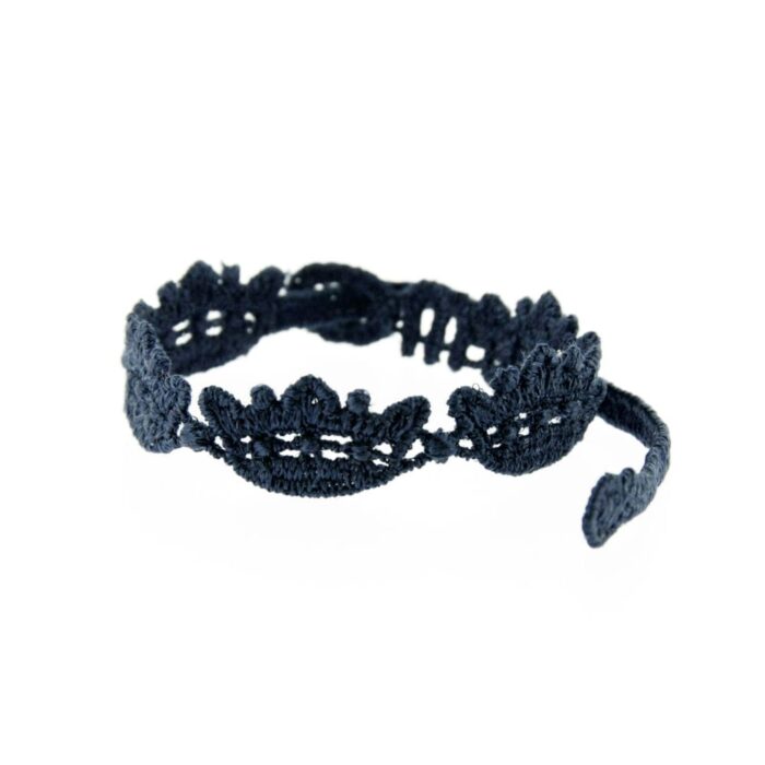 Bracelet motif Couronne couleur bleu marine - Missiu