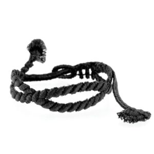 Bracelet motif Lien d'amour couleur noir - Missiu