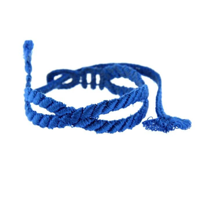 Bracelet motif Lien d'amour couleur bleu roi - Missiu