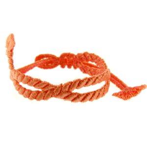 Bracelet motif Lien d'amour couleur rose saumon - Missiu