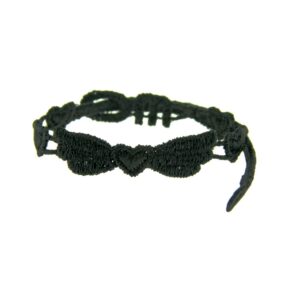 Bracelet motif Ailes couleur noir - Missiu