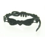 Bracelet motif Ailes couleur gris foncé - Missiu