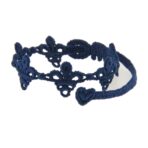 Bracelet motif Fleur de Lys couleur bleu marine - Missiu