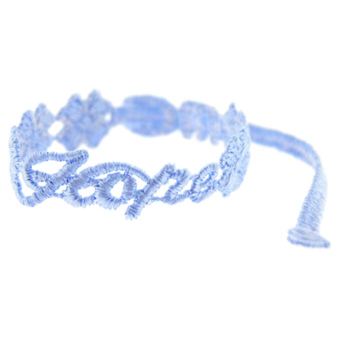 Bracelet motif Hope Trèfle couleur bleu ciel - Missiu
