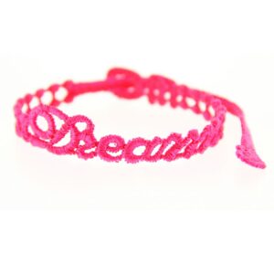 Bracelet motif Dream couleur rose fluo - Missiu