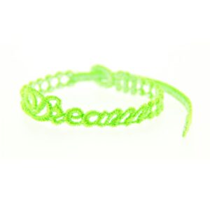 Bracelet motif Dream couleur vert fluo - Missiu