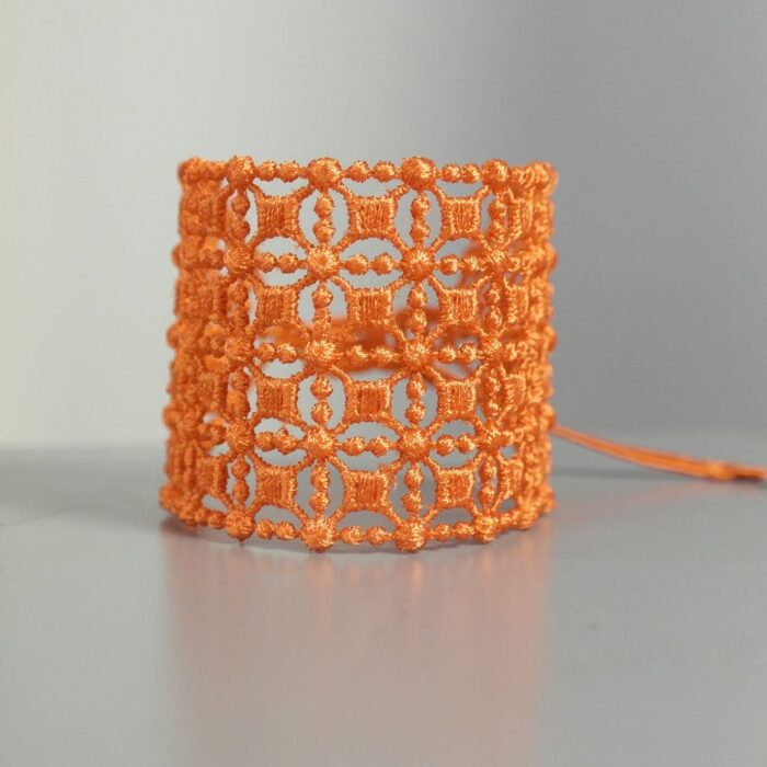 Bracelet manchette Clou couleur orange - Missiu
