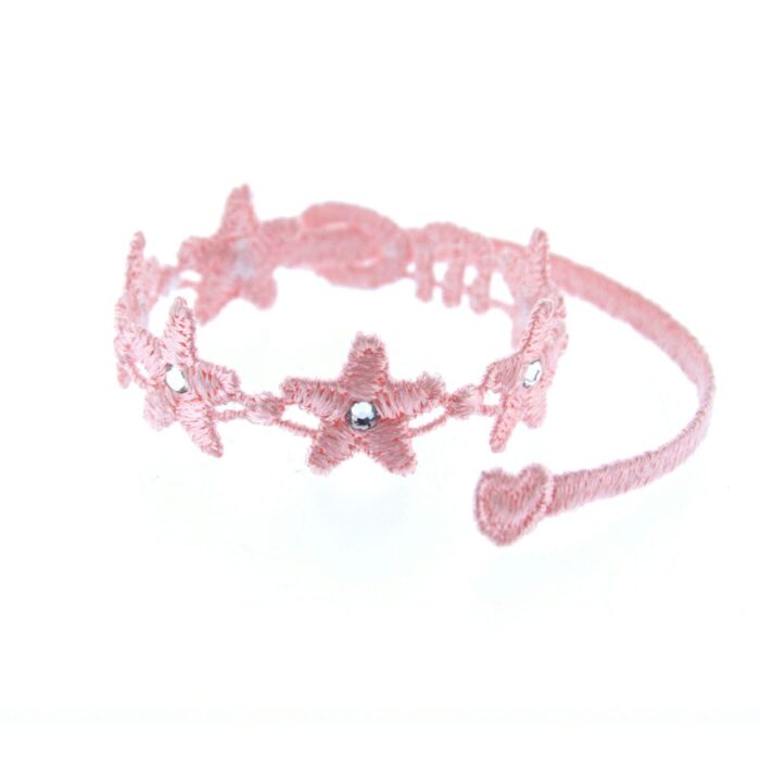 Bracelet Star avec Swarovski Elements couleur rose - Missiu