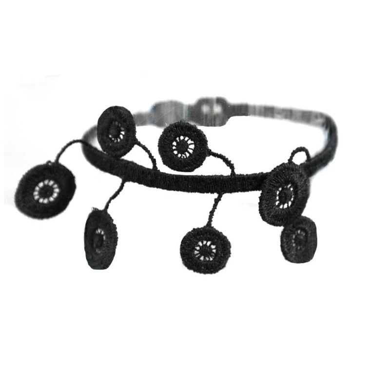 Bracelet motif Pompon couleur noir - Missiu