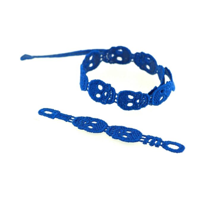 Bracelet montre Tête de mort couleur bleu roi - Missiu