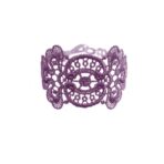 Bracelet manchette Mistinguette couleur violet - Missiu