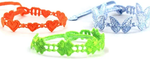 Made in France certifié : À la découverte des Labels garantissant l'origine hexagonale bracelets broderie fluo coeurs papillons feuilles couleurs