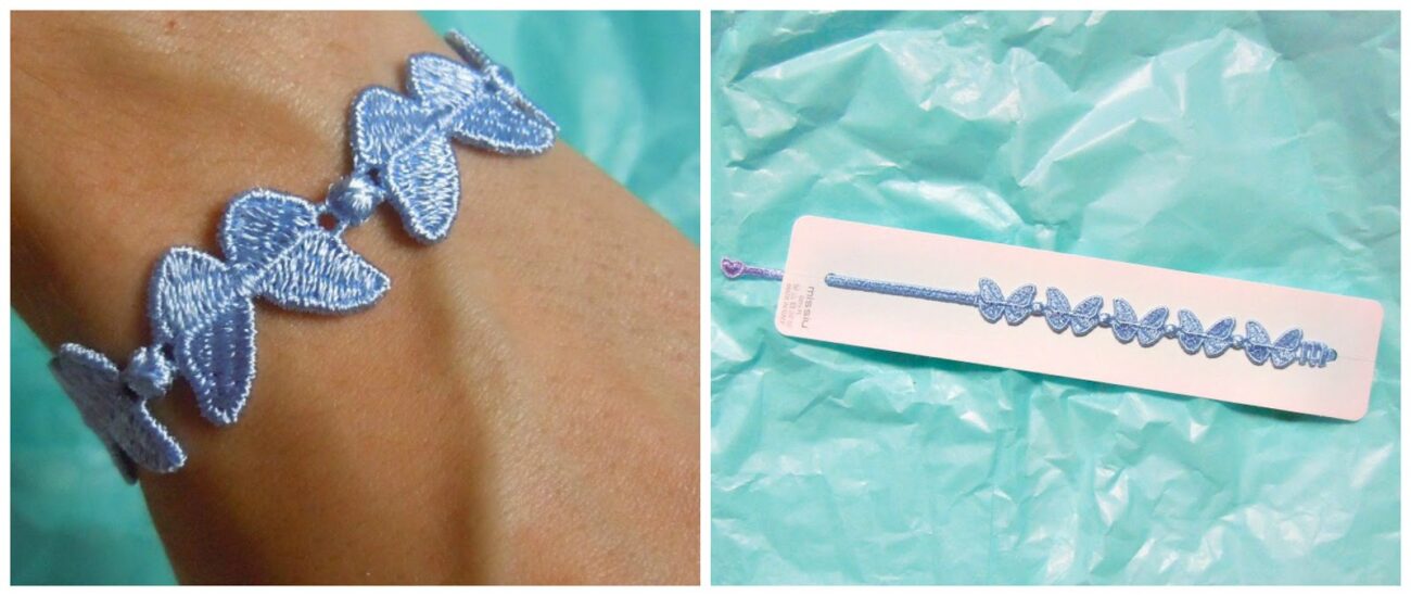 Filière textile française : Un appel à l'aide face à une crise croissante bracelet broderie bleu papillons porte et emballage missu