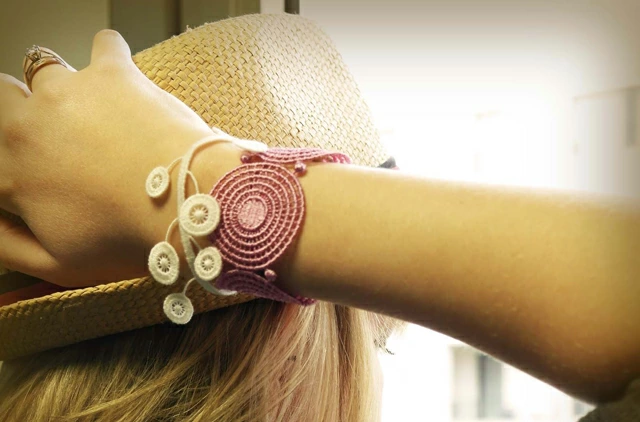 L'histoire fascinante des Bracelets en Tissu : De l'artisanat traditionnel à la tendance moderne Bracelet manchette ethnique sur le poignet