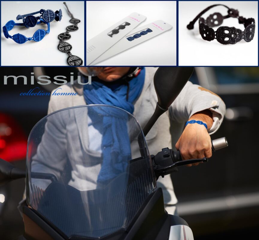 Bracelet mixte de couleur bleu qui convient aussi bien aux femmes qu'aux hommes