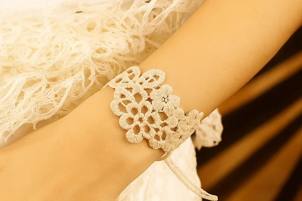Bracelet manchette en tissu Miss Cashmere