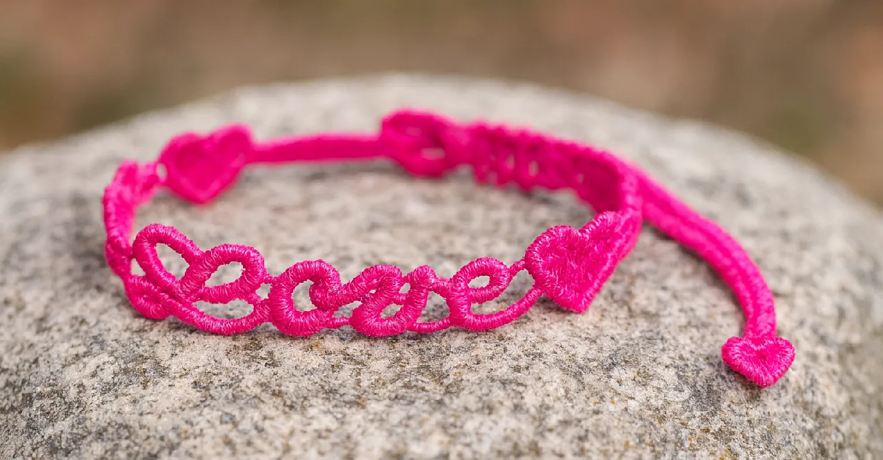 Bracelet tissu personnalisé à l'unité pour vos événements Bracelet motif love