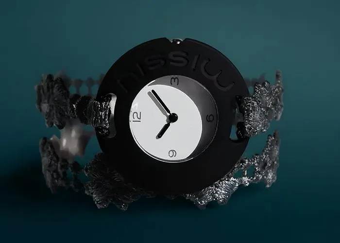 Montre avec bracelet en tissu pour femme Montre avec bracelet en tissu pour femme