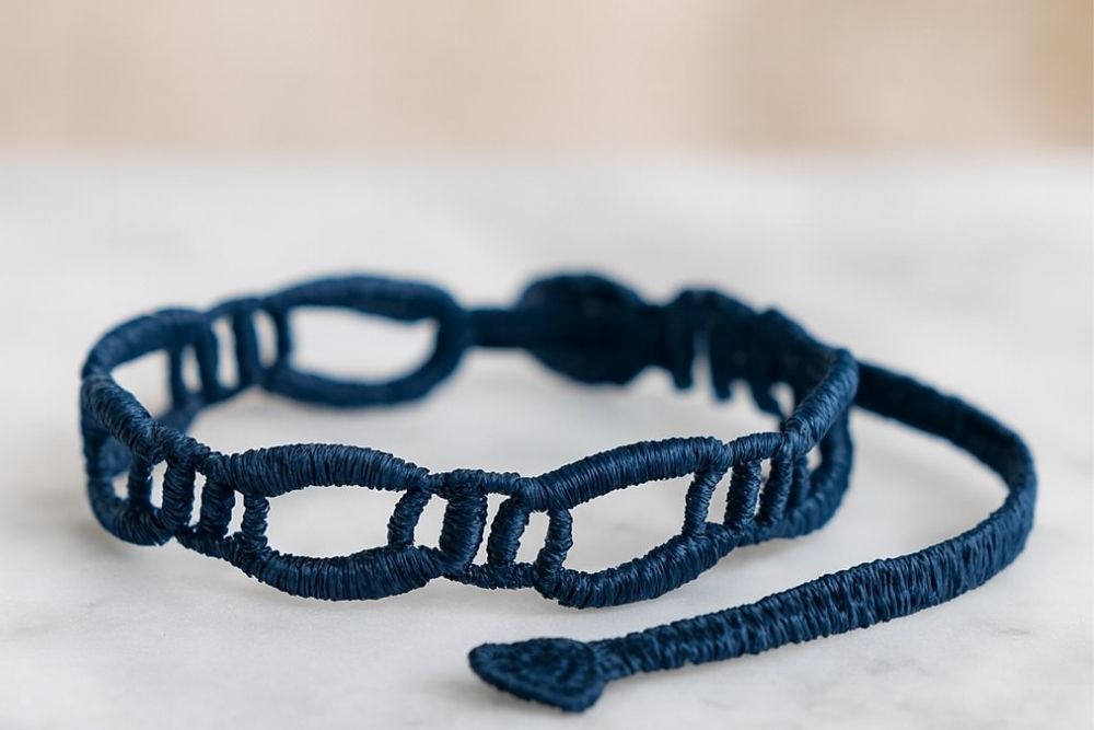Duo bracelet nato et bracelet en fil satiné pour un look tendance Bracelet motif gourmette de missiu