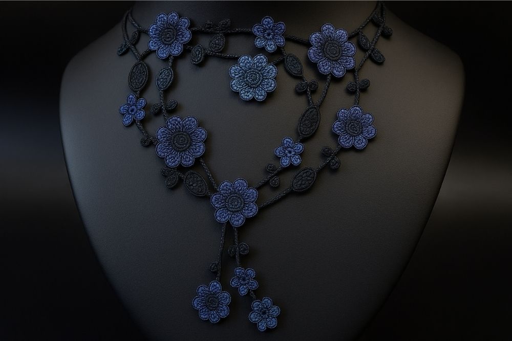 Collier femme : pourquoi celui en tissu est un bon choix ? Collier femme avec lien motif floral