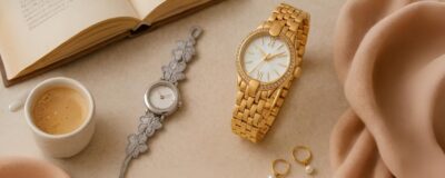 Montre femme en or vs montre en tissu