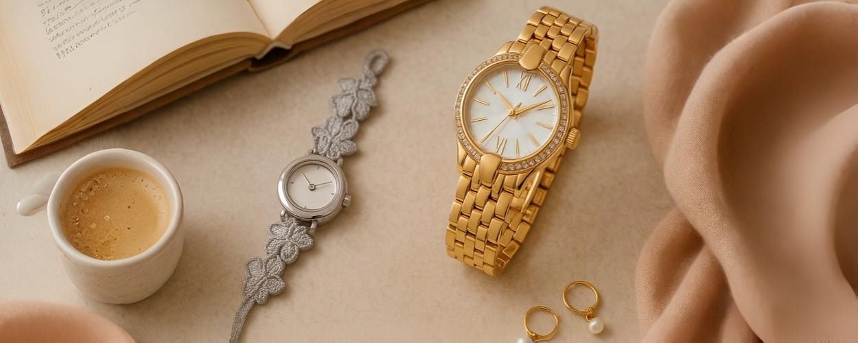 Pourquoi la montre en tissu séduit face à la montre femme en or ? Montre femme en or vs montre en tissu