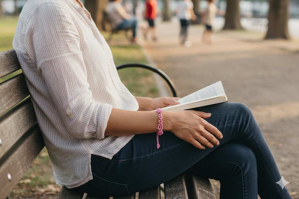 Bracelet personnalisé pour maman en tissu