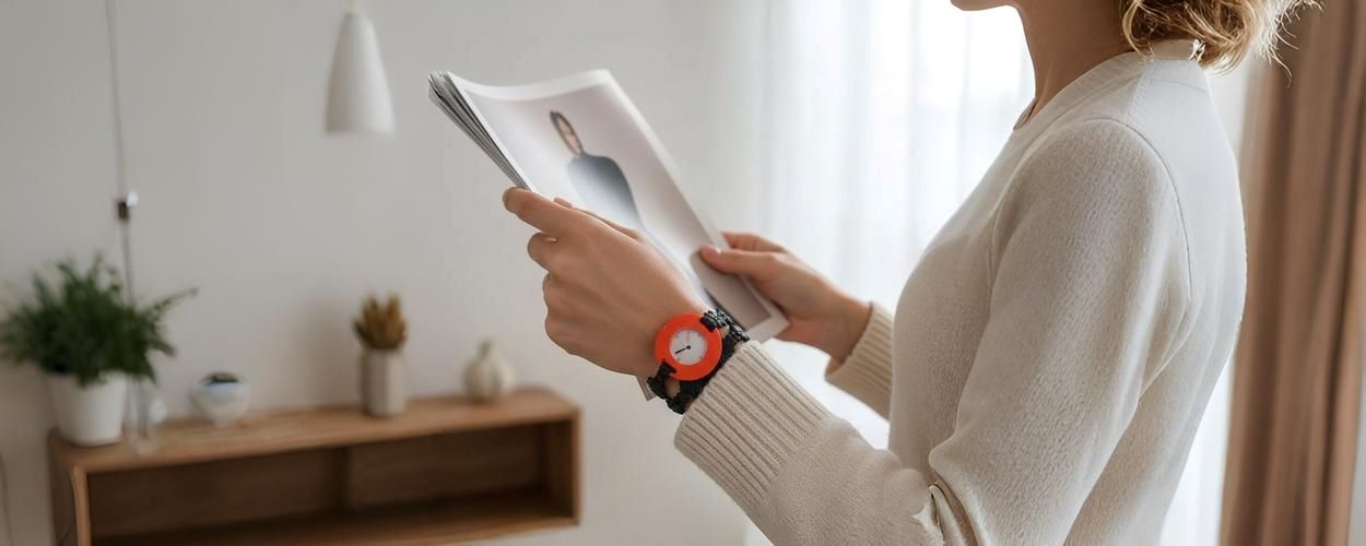 Montre à bracelet fin pour femme