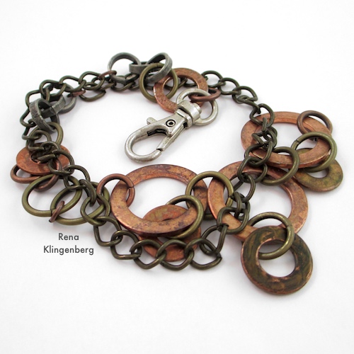 Tutoriel sur le collier Rugged Hardware par Rena Klingenberg - portez-le comme un bracelet enroulé
