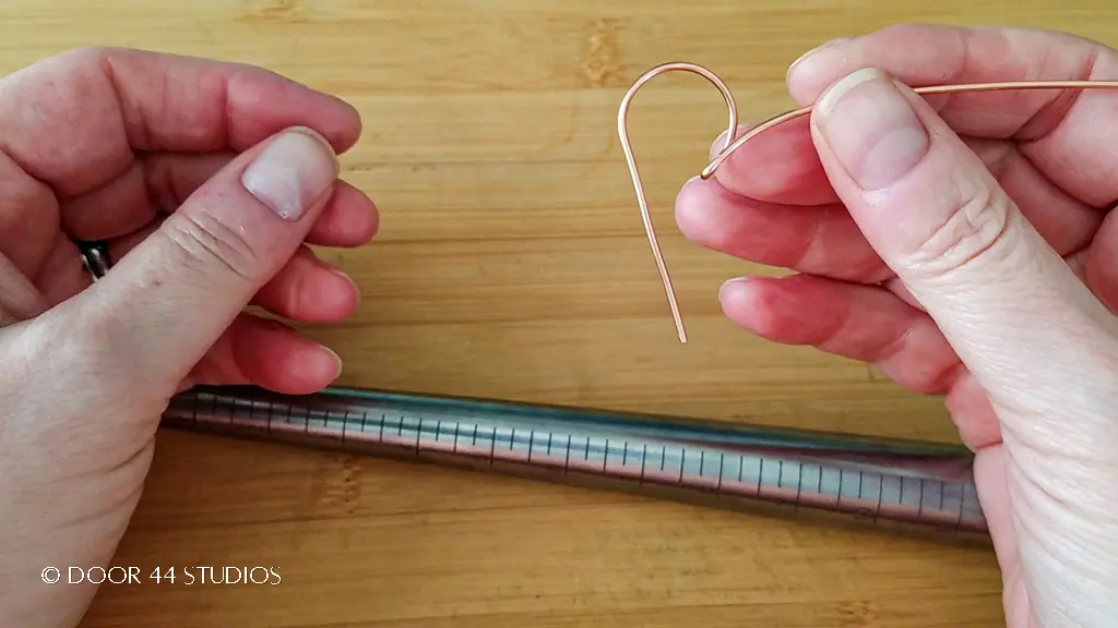 Première courbure du coeur après mise en forme sur le mandrin anneau