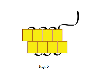 Les bases du brick stitch, figure 5