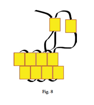 Les bases du brick stitch, figure 8